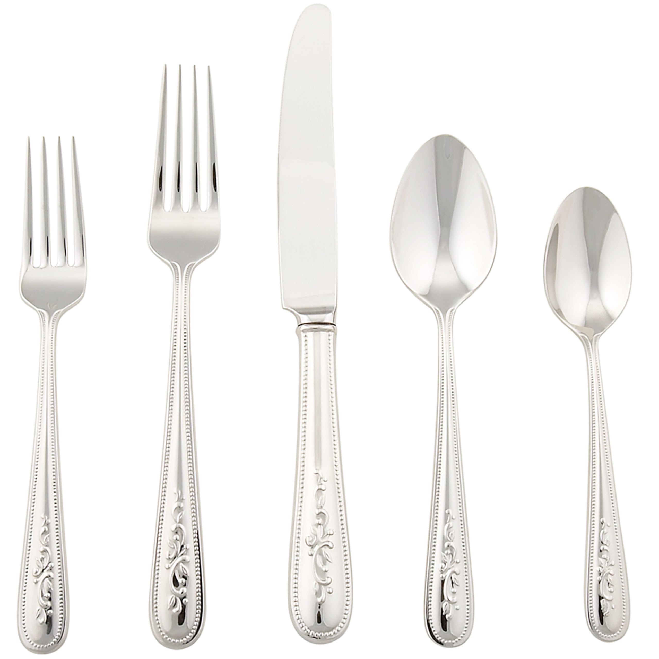 Amazon.com | Lenox Opal Innocence Flatware 5-Piece Place Setting